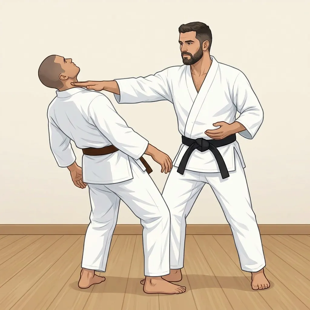 Ilustración de Irimi nage