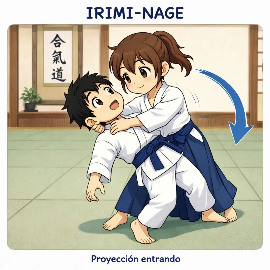 Ilustración de Irimi nage