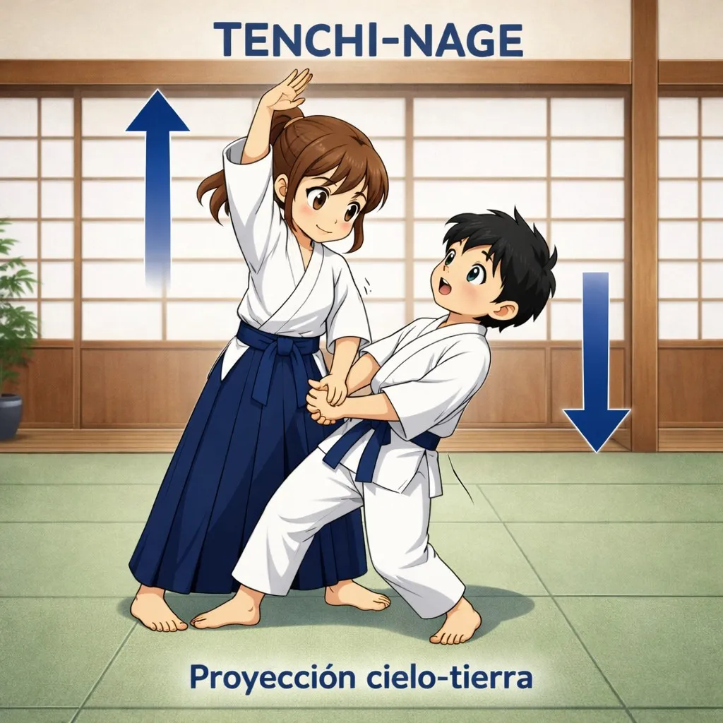Ilustración de Tenchi nage